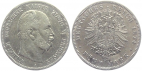 Preussen - J 97 - 1874 A - Wilhelm I. (1861-1888) - 5 Mark - s-ss