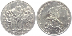Preussen - J 110 - 1913 - Wilhelm II. (1888-1918) - der König rief... - 3 Mark - ss-vz