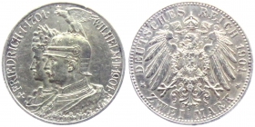 Preussen - J 105 - 1901 - Kaiser Wilhelm II. (1888-1918)- 200-Jahrfeier - 2 Mark - f.vz