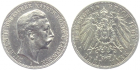 Preussen - J 103 - 1909 A - Kaiser Wilhelm II. (1888-1918) - 3 Mark - ss-vz