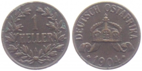 Deutsch Ostafrika - DOA - N 716 - 1904 - 1 Heller - ss-vz