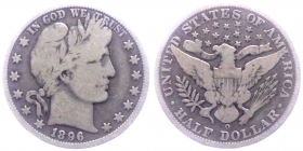 USA - 1896 O - Liberty Head - 1/2 Dollar - ss
