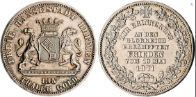 Bremen - 1871 - Sieg über Frankreich - Siegestaler - vz