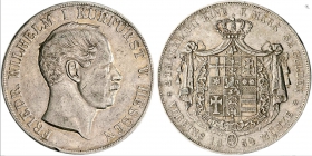 Hessen-Kassel - 1854 - Friedrich Wilhelm I. (1847-1866) - Doppeltaler - ss+