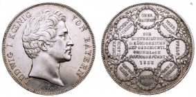 Bayern - 1838 - Ludwig I. (1825-1848) - Auf die Einteilung des Königreiches - Doppeltaler - vz-st